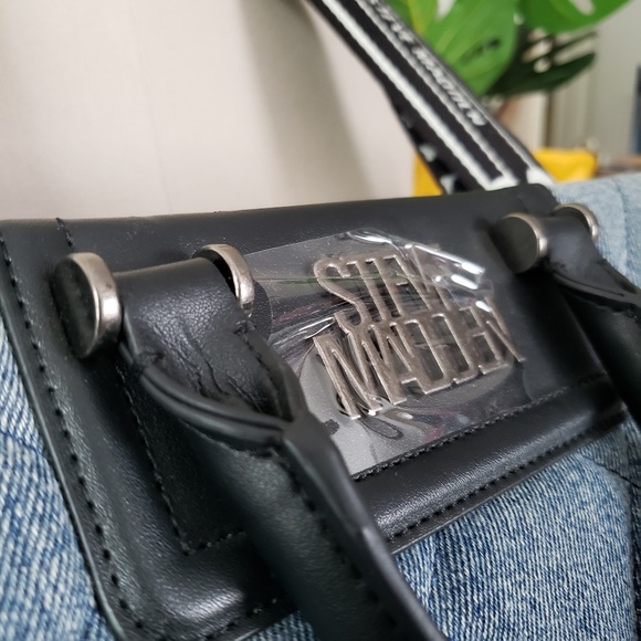 Steve Madden Denim Satchel Handbag NEW! - Picture 12 of 13